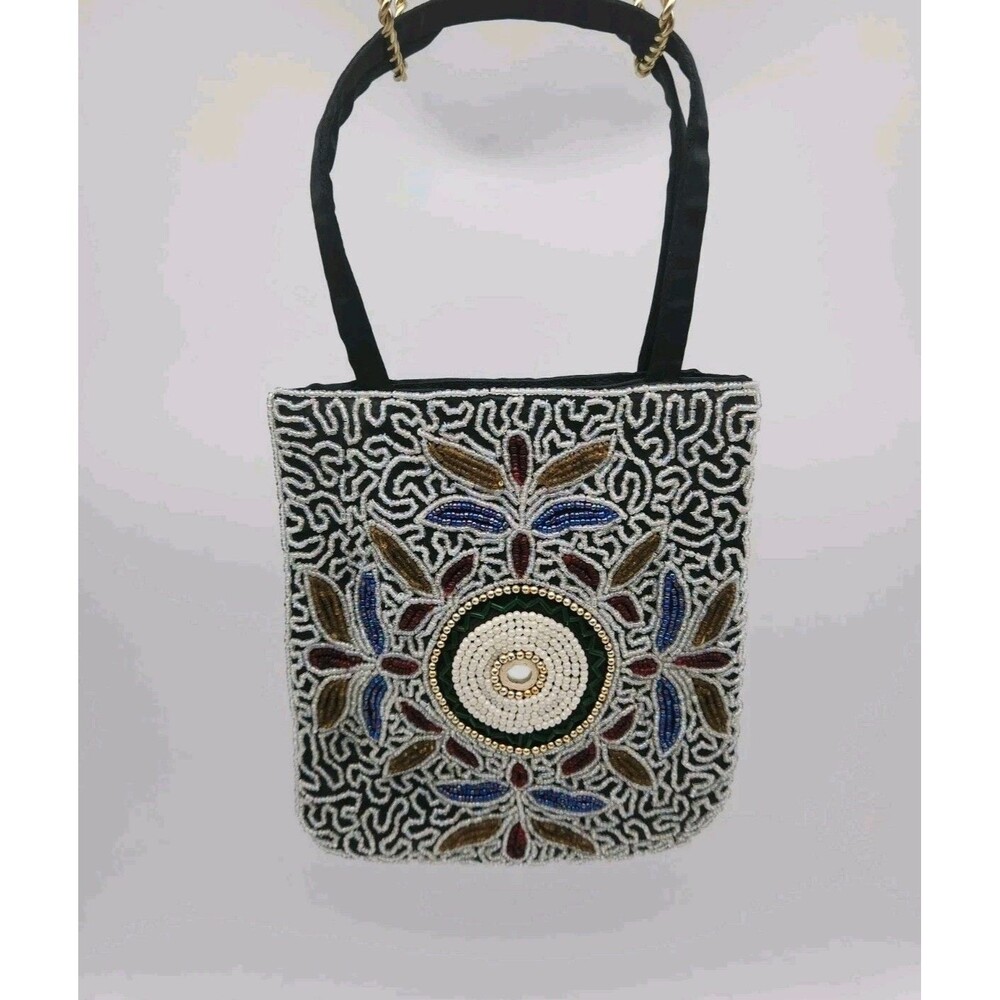 G-unit Early 2000's Vtg Silk Beaded Evening Bag/Purse